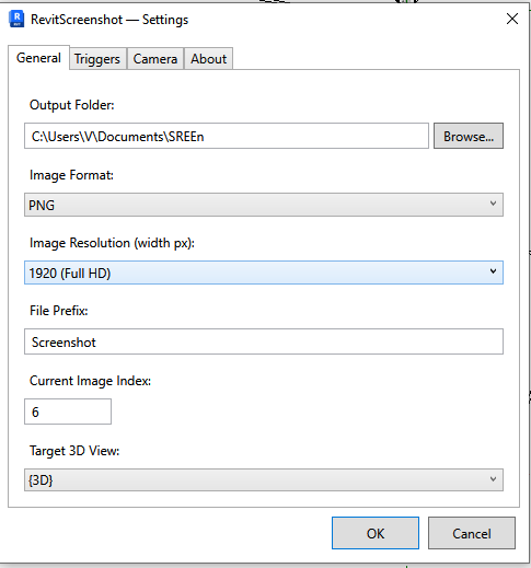 Revit Screenshot Plugin - головна команда у стрічці